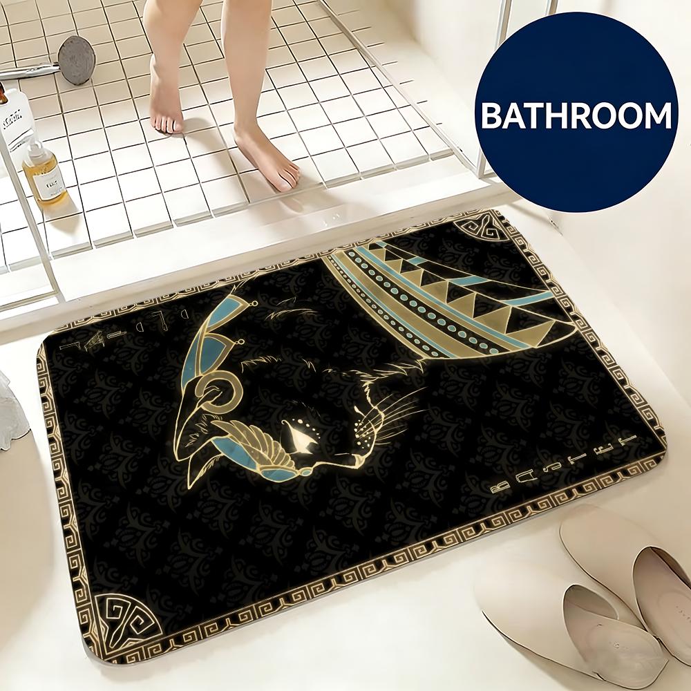 Soft Flannel Floor Mat Art Egy - Home Textiles Egypt ulasan dan harga