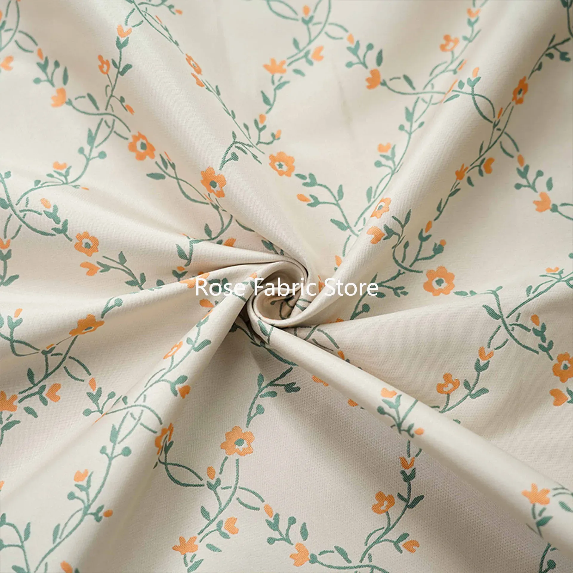1 Meter Small Flower Yarn Dyed - Home Fashion Textiles ulasan dan harga
