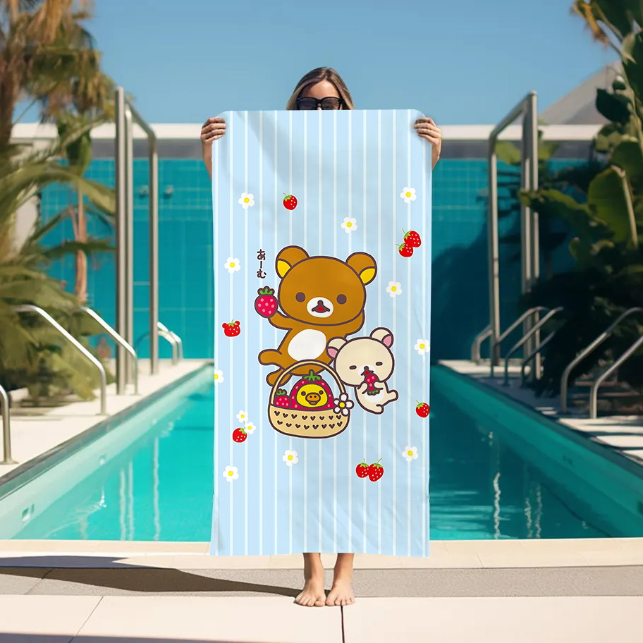 Large Bath Towel Rilakkuma Bea - Home Textiles Towel Set ulasan dan harga