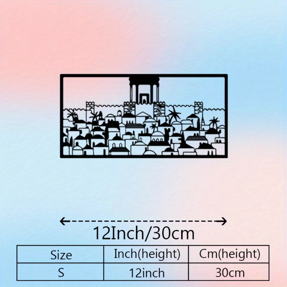 CIFBUY Metal Wall Art Jerusale - Home & Hotel Textiles Private Limited ulasan dan harga